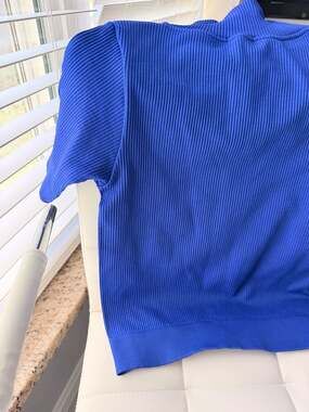 Women's Nine West Open Stitch Elbow Sleeve Sweater Tee,